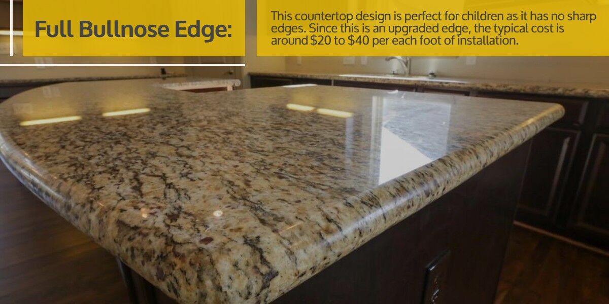 Bullnose Edge vs. Full Bullnose Edge Countertop | StoneSense